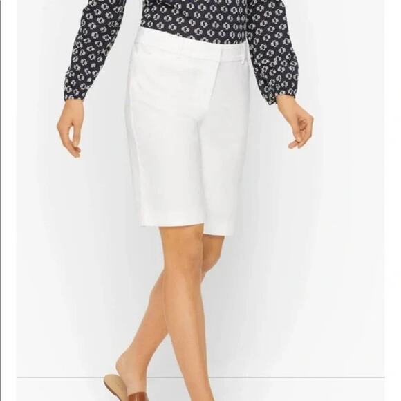 Talbots perfect short 10.5 white preppy walking shorts size 10 new!!! - Picture 1 of 9
